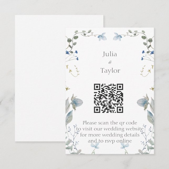 Simple Minimal Enclosure Card Begleitkarte (Vorne/Hinten)