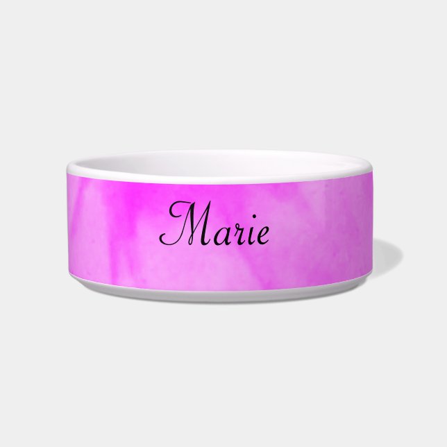 simple minimal light pastel pink add your name thr napf (Vorderseite)
