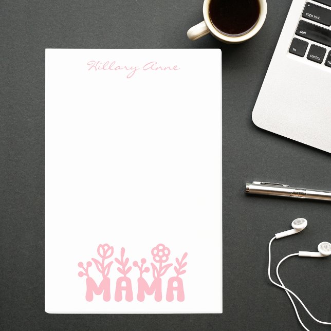 Simple Minimal Modern Basic Pink Mama Post-it Klebezettel (Von Creator hochgeladen)