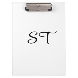 SIMPLE MINIMAL MODERN MONOGRAM ELEGANT STYLE CHIC KLEMMBRETT