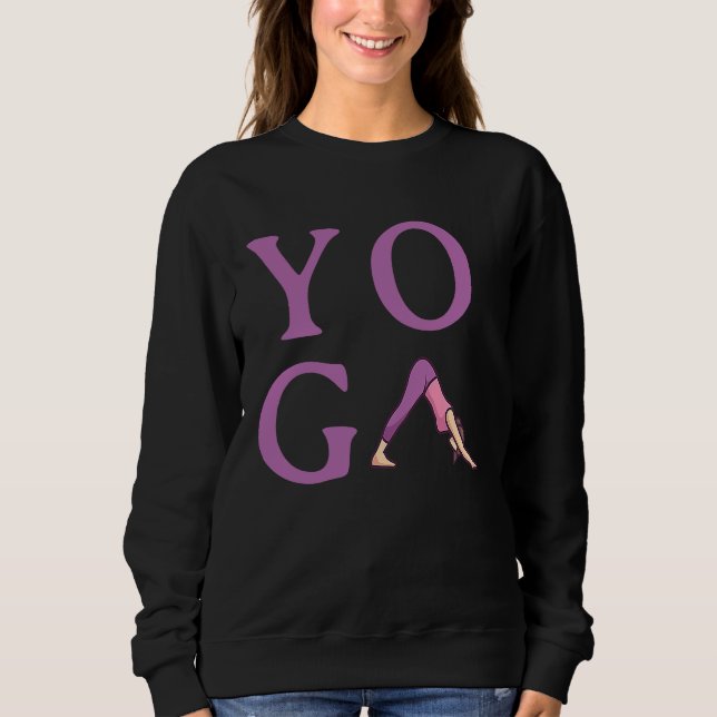 Simple Minimalistic Yoga  1 Sweatshirt (Vorderseite)
