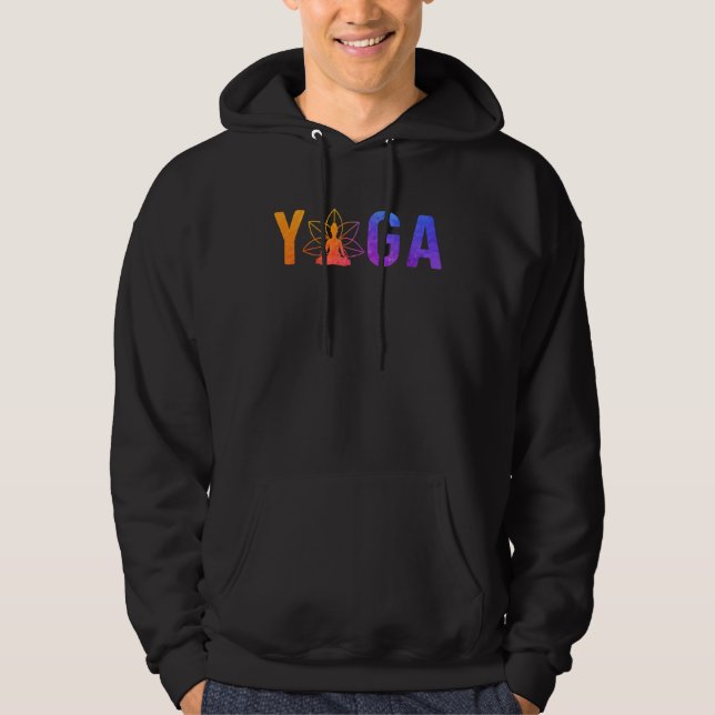 Simple Minimalistic Yoga Hoodie (Vorderseite)