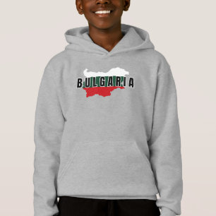 Simple Modern Bulgaria Art Letter Flag Souvenir Hoodie