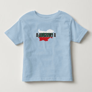 Simple Modern Bulgaria Art Letter Flag Souvenir Kleinkind T-shirt