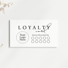 Simple Modern Business Flat Loyalty Card Treuekarte