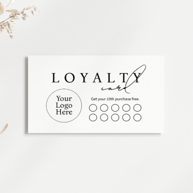 Simple Modern Business Flat Loyalty Card Treuekarte (Von Creator hochgeladen)