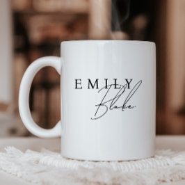Simple Modern Business Mug With Logo Kaffeetasse