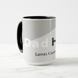 Simple Modern Clean Minimalist Dad Hero Gift Tasse