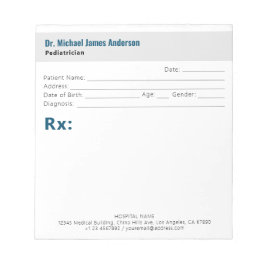 Simple Modern Doctor Prescription Notizblock