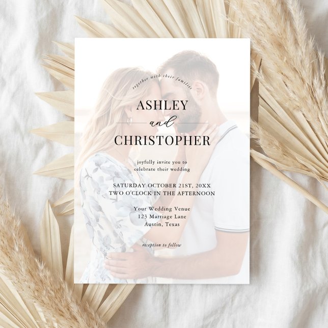 Simple Modern Elegant Wedding Einladung (Von Creator hochgeladen)