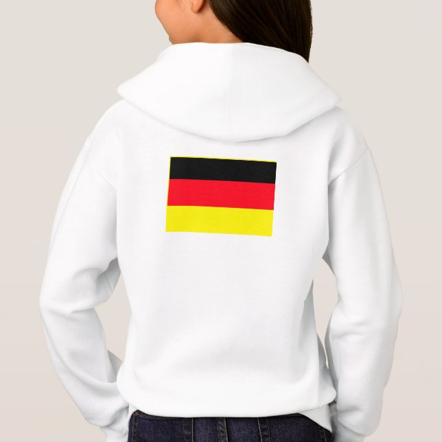 Simple Modern Germany Flag Souvenir , Backside Hoodie (Rückseite)