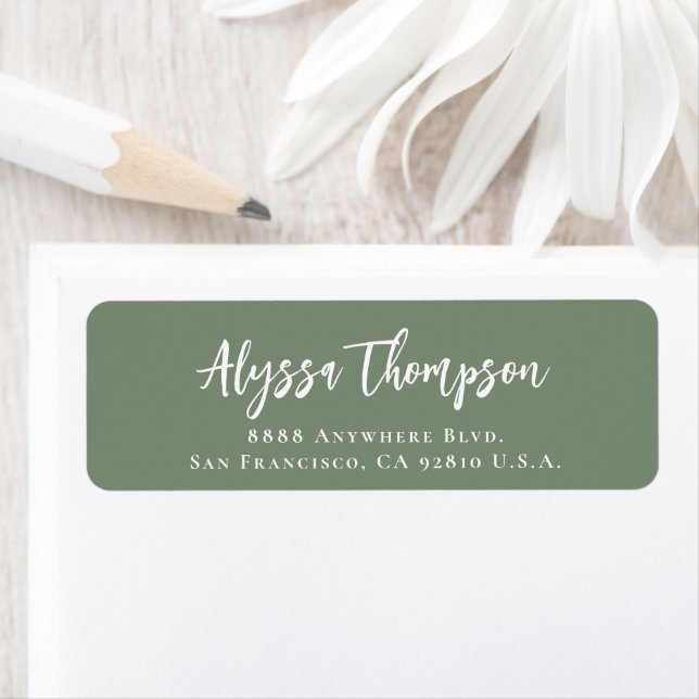 Simple Modern Handlettering Name Script Green  (Insitu)