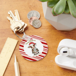 Simple modern merry christmas calf Cow OX pattern Schlüsselanhänger