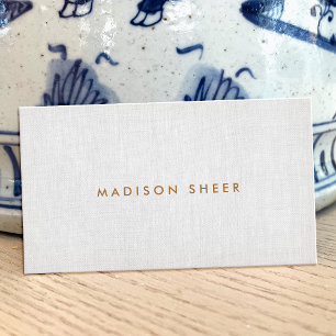 Simple Modern Minimalistic , Elegant  Professional Visitenkarte