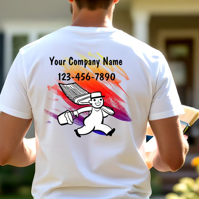 Simple Modern Painter Business Work T-Shirts (Von Creator hochgeladen)