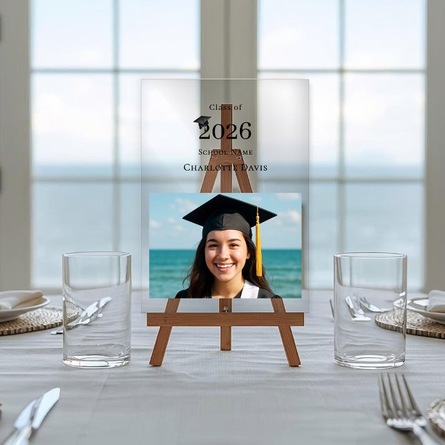 Simple modern photo Graduate Acrylschild (Von Creator hochgeladen)