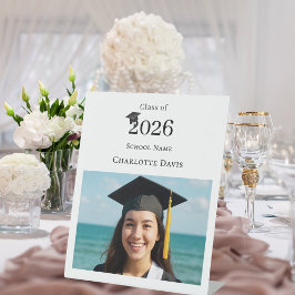 Simple modern photo Graduation party welcome Sockelschild