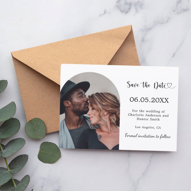 Simple modern photo wedding save the date (Von Creator hochgeladen)