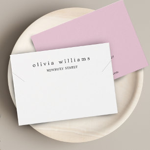 Simple Modern Pink Necklace Bracelet Display Card