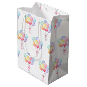 Simple Modern Rainbow Ballon Geburtstagsparty Mittlere Geschenktüte