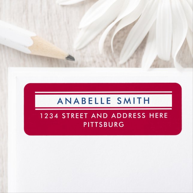 Simple Modern Red White Blue American Typografy (Insitu)