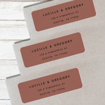 Simple Modern Terra Return Address Label