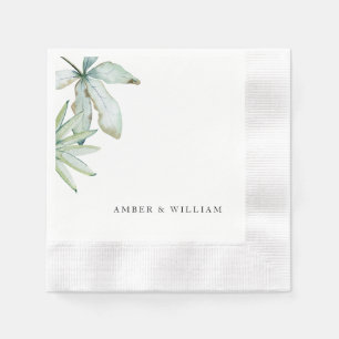 Simple Moments Tropische Hochzeit Geprägt Serviette