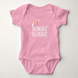 Simple Mommy Bunny Ostertypografie | Bodysuit Baby Strampler