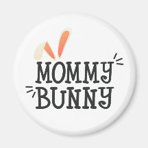 Simple Mommy Bunny Ostertypografie | Magnet