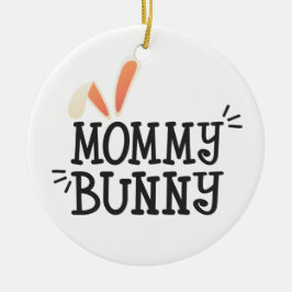 Simple Mommy Bunny Ostertypografie | Ornament