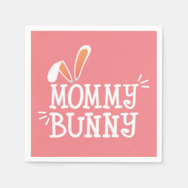 Simple Mommy Bunny Ostertypograph | Paper Napkin Serviette