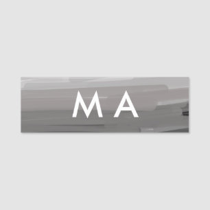 Simple monogram add your name letter man minimal t namensschild