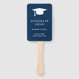 Simple Mortar Board Navy Blue Foto Abschluss Fächer