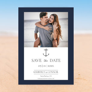 Simple Nautic Anchor Foto Save the Date   Marine