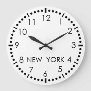 Simple New York Newsroom Große Wanduhr