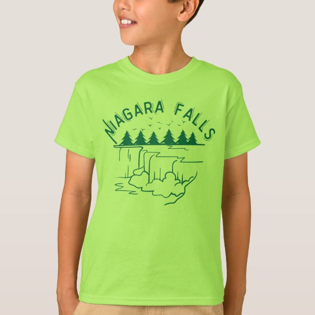  Simple Niagara falls design  T-Shirt (Vorderseite)