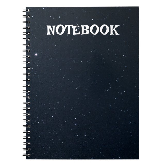 Simple night NOTEBOOK Notizblock (Vorderseite)
