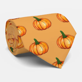 Simple Orange Pumpkin Pattern Krawatte
