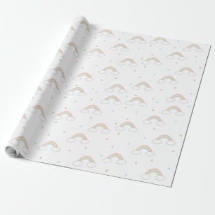 Simple Pastel Rainbow Geschenkpapier
