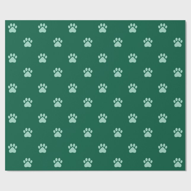 Simple Paw Print Pattern Wrapping Paper Geschenkpapier (Flach)