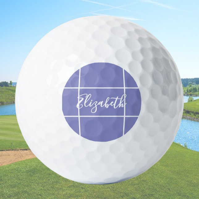 Simple periwinkle blue minimalist custom ladies  golfball (Von Creator hochgeladen)