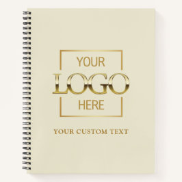 Simple Personalized Business Logo Promotional  Notizbuch