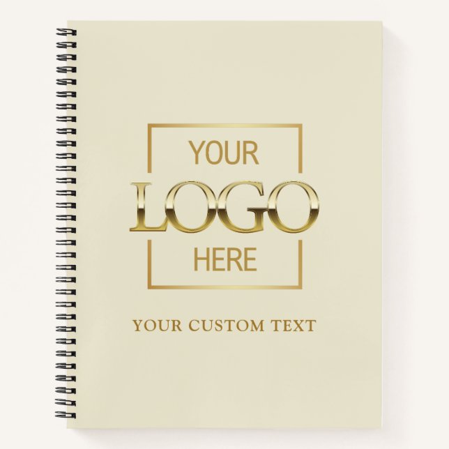 Simple Personalized Business Logo Promotional  Notizbuch (Vorderseite)