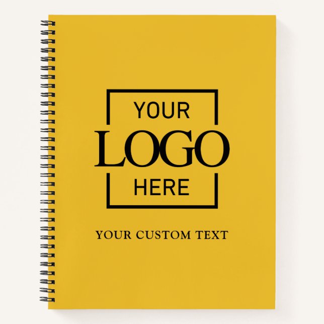 Simple Personalized Business Logo Promotional  Notizbuch (Vorderseite)