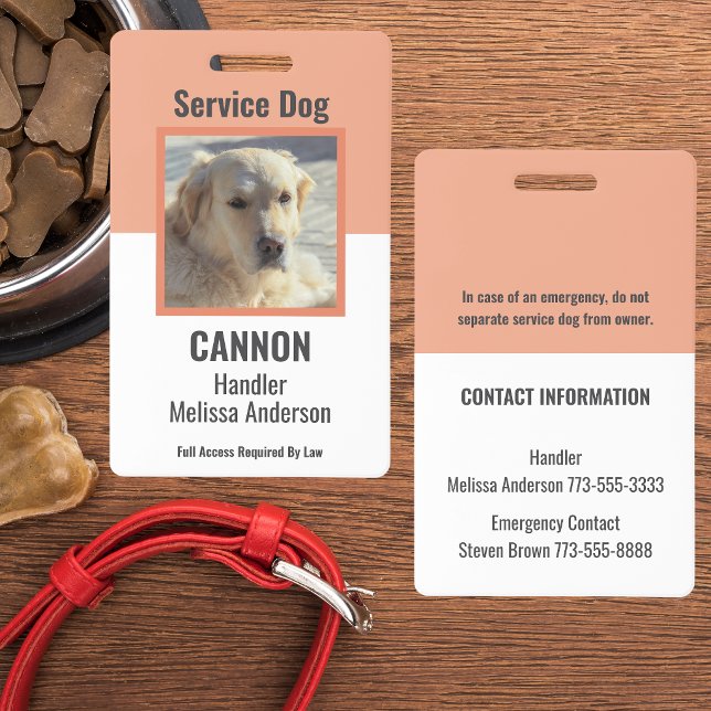Simple Personalized Service/ Emotional Support Dog Ausweis (Von Creator hochgeladen)