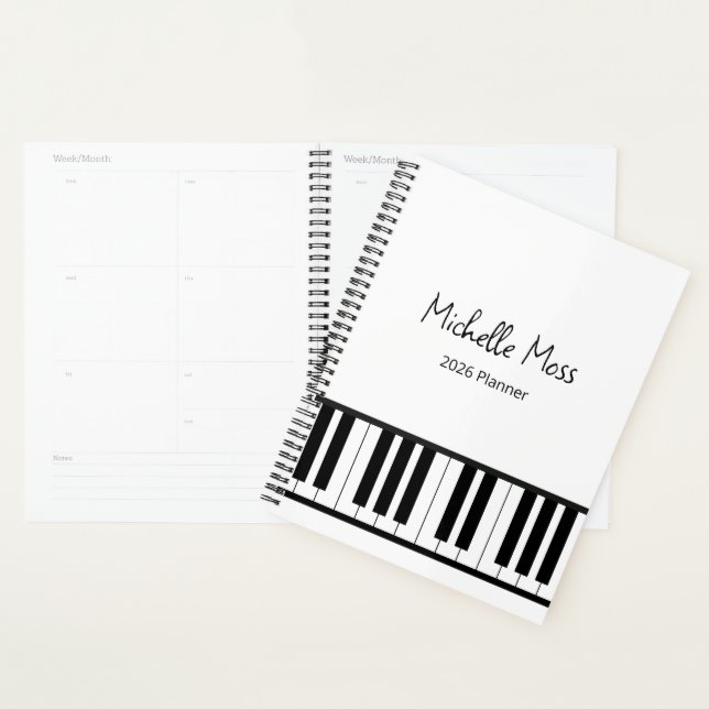 Simple Piano Pianist Music Teacher  Planer (Anzeige)
