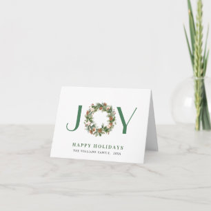 Simple Pine Cones Wreath Merry Christmas Greeting Feiertagskarte
