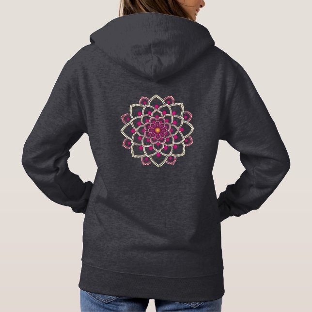 Simple Pink Mandala Hoodie (Rückseite)