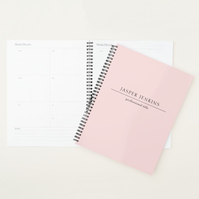 Simple Pink Professional Minimal Modern Business Planer (Anzeige)