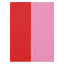 Simple Plain Red and Pink Colorblock Party Tischdecke